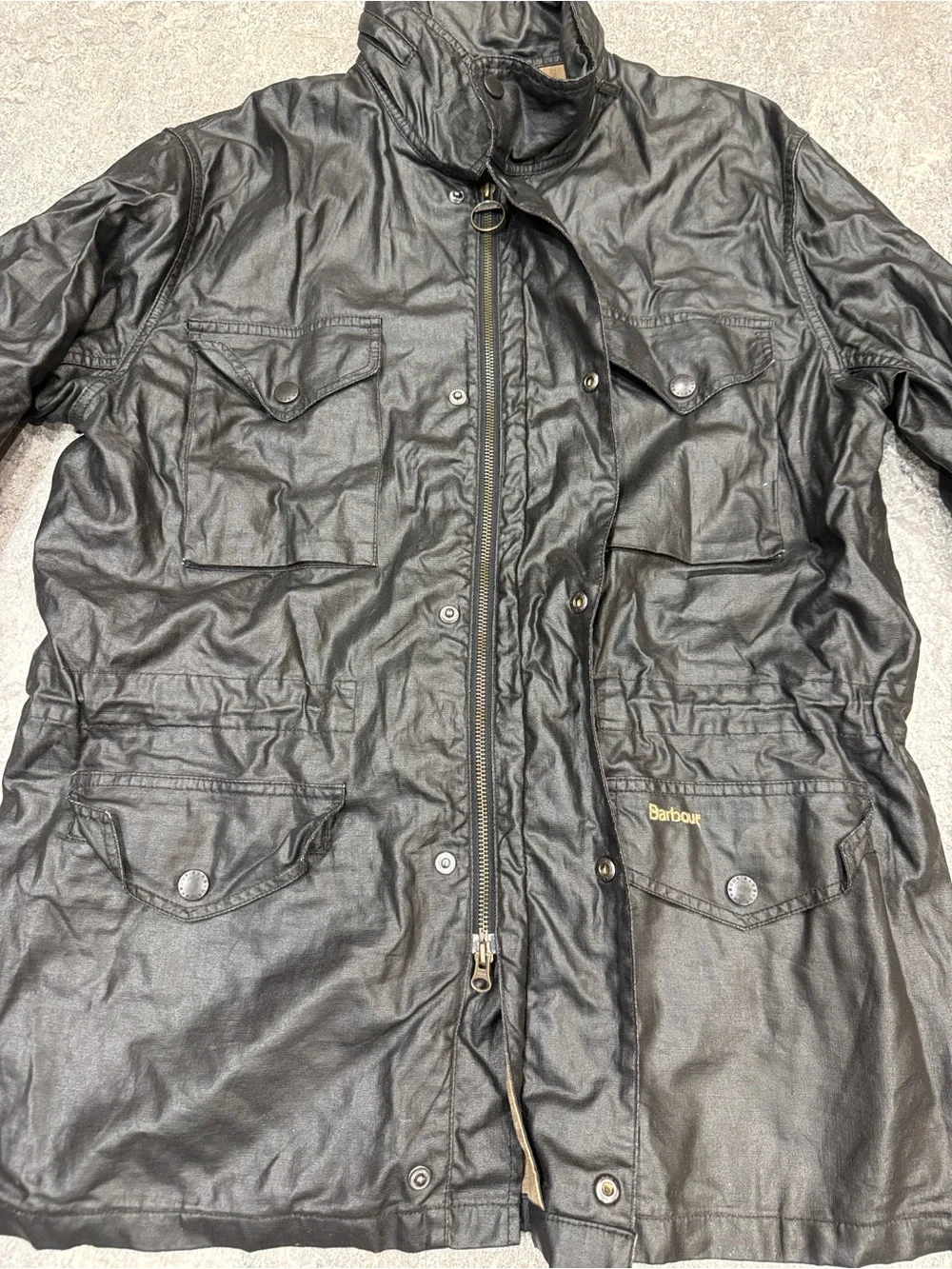 Barbour Duralinen Waxed Sapper Jacket Sz L
